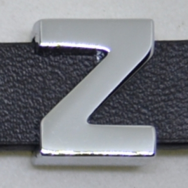 CHROM-Schiebebuchstabe "Z" 14mm